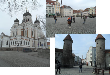 Собор и площадь в Эстонии