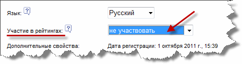 liveinternet запрет на участие в рейтинге сайтов